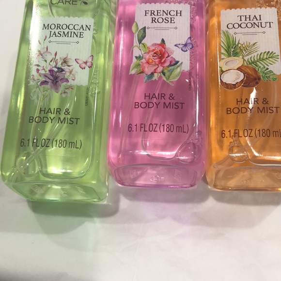 2pack‎ Hair and Body mist in Thai Coconut Moroccan Jasmine or French Rose new - Picture 1 of 8